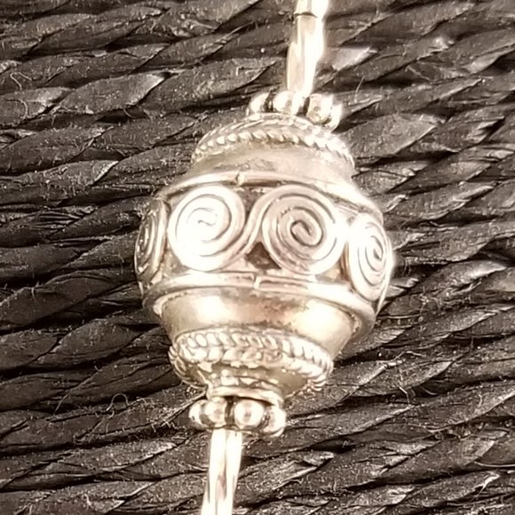 Long Sterling Silver & Swarovski Necklace/Lanyard - Picture 7 of 8